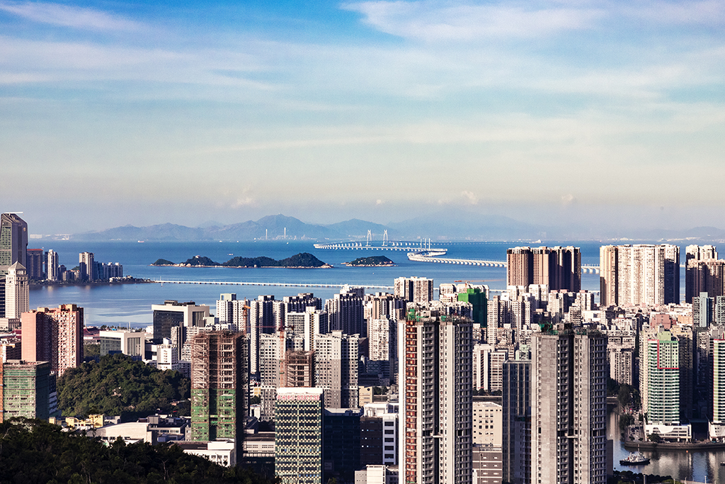 千庫網(wǎng)_港珠澳大橋下午港珠澳山上拍攝攝影圖配圖_攝影圖編號223470